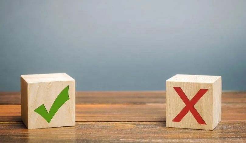 Blocks representing clear project decisions